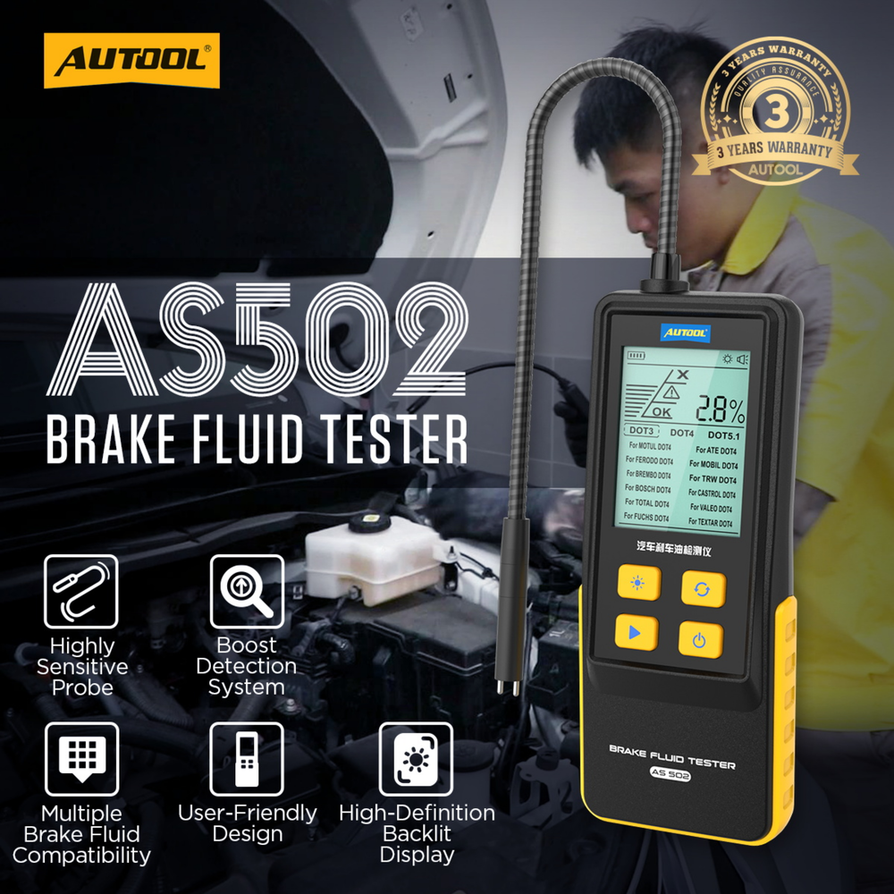 AUTOOL AS502 Digital Brake Fluid Moisture Tester