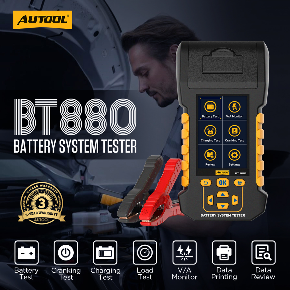 AUTOOL BT880 Automotive Battery Tester