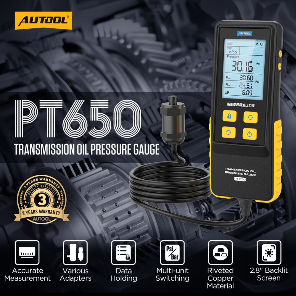 AUTOOL PT650 professional transmission pressure tester