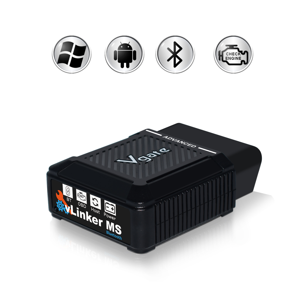 The Vgate vLinker MS Bluetooth is a high-performance OBD2 diagnostic adapter engineered for professional and enthusiast use across iOS, Android, and Windows platforms.