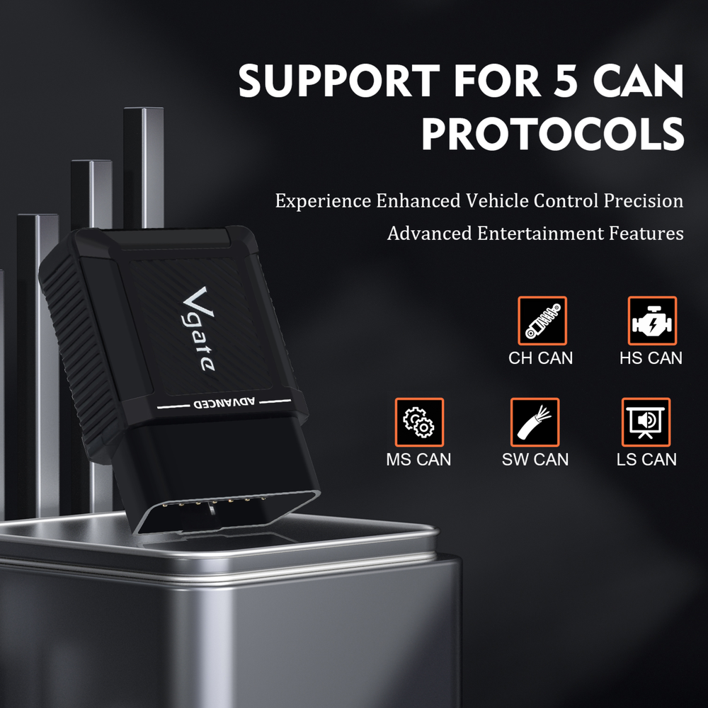 Vgate vLinker MS compact diagnostic tool design