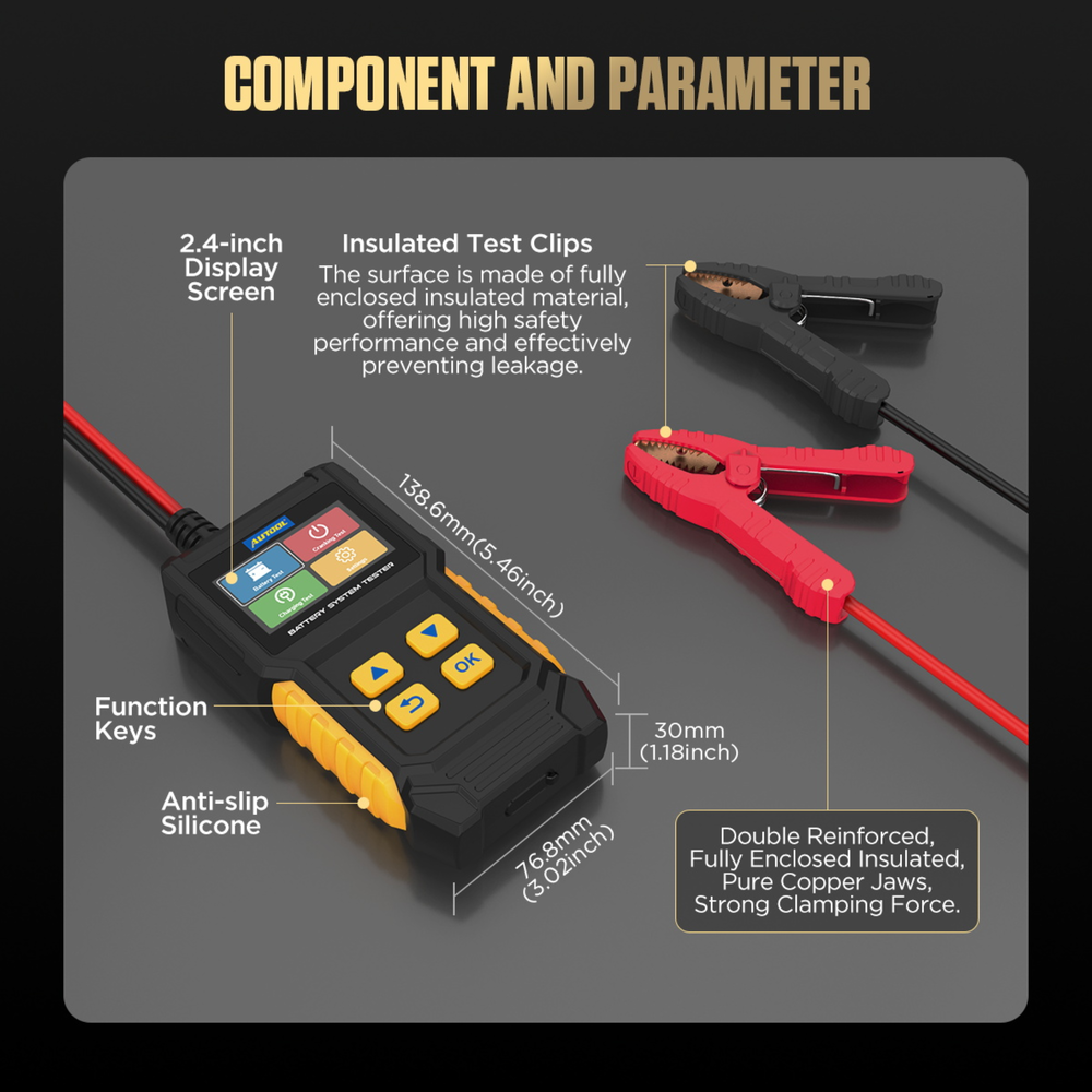 AUTOOL BT360 automotive battery diagnostic tool