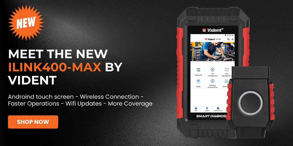 Check out the new Vident iLink400-MAX full-system diagnostic scanner