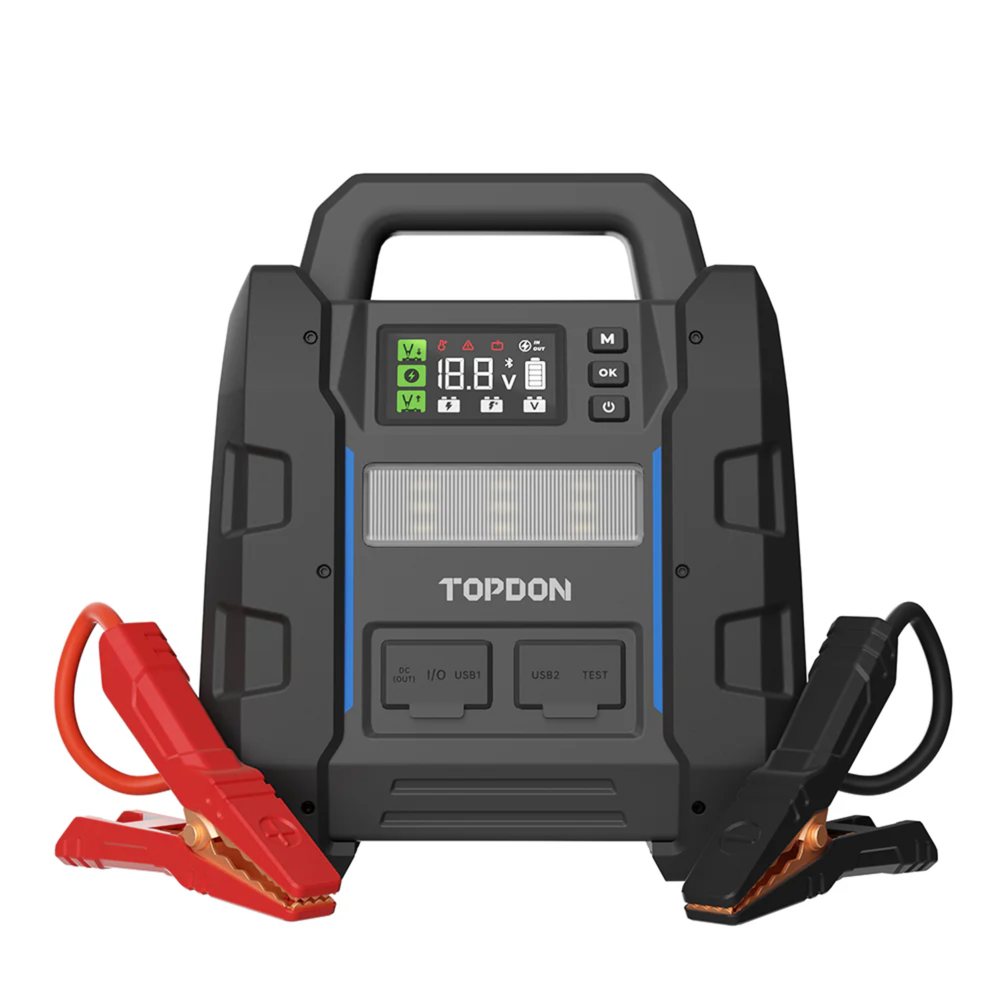 The TOPDON V4500 Plus is engineered for professional and high-displacement vehicles, delivering up to 4500A peak current to jump-start trucks, trailers, off-road vehicles, and boats within seconds.
