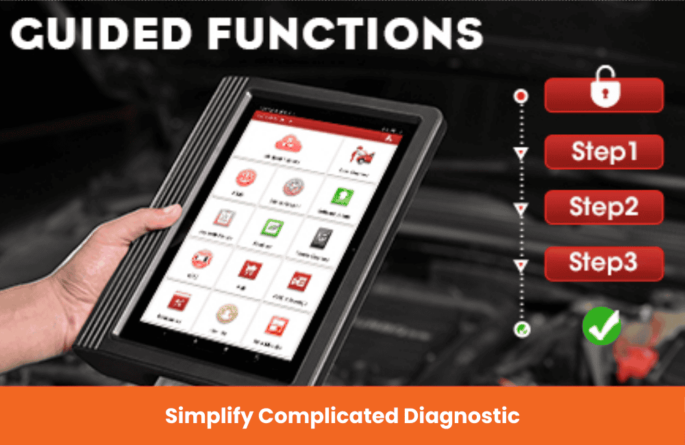 Guided functions simplify complicated diagnostic and coding processes by providing step-by-step instructions. This reduces guesswork and minimizes errors, making advanced operations accessible even for less experienced technicians. It ensures accuracy while saving time on tasks that would otherwise require specialist knowledge.