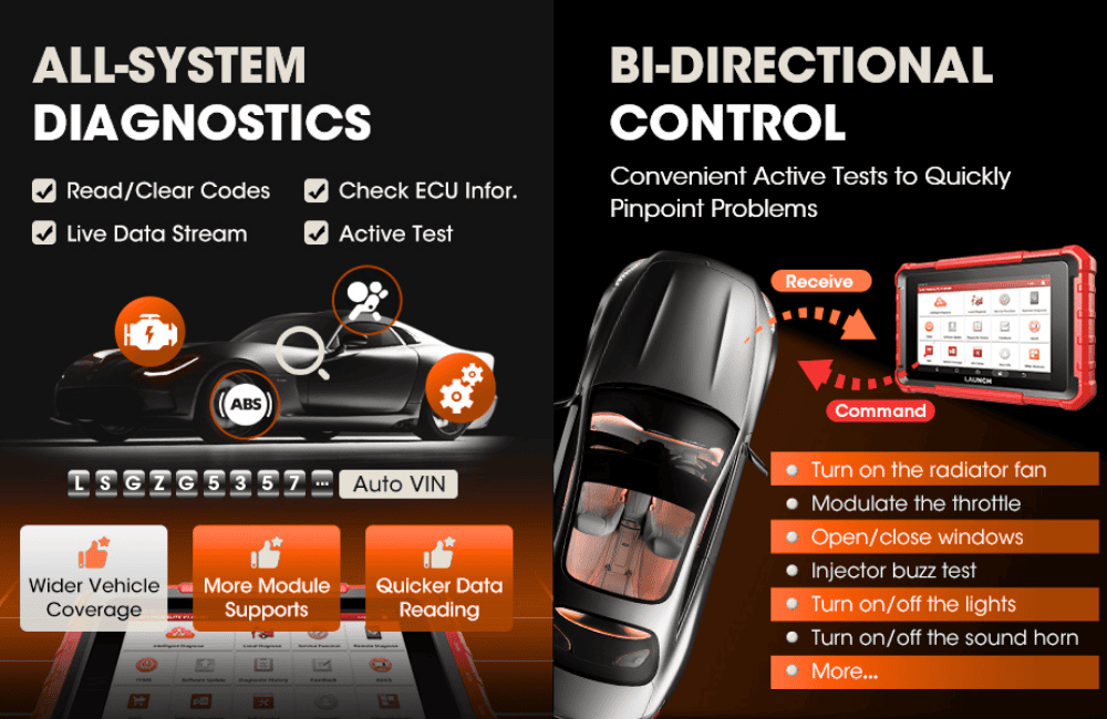 The PRO Elite delivers dealer-level diagnostics, including full-system scans, ECU coding, and bi-directional control. It gives professionals the power to troubleshoot complex faults quickly and accurately.