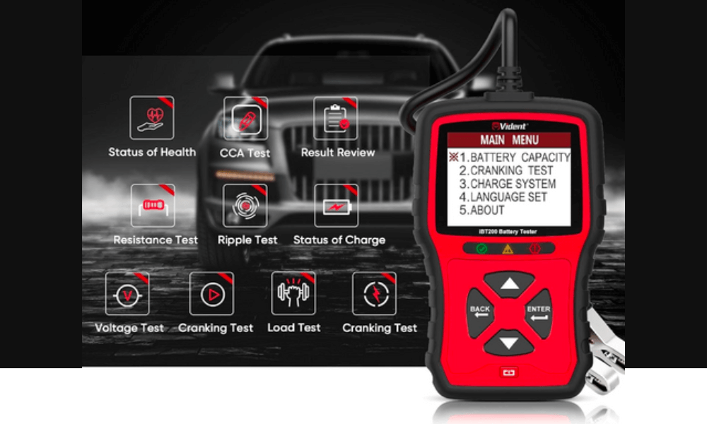 Vident IBT200 best automotive battery tester load tester voltage tester in Australia