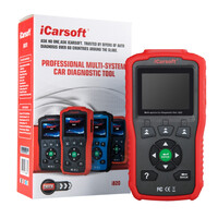 iCarsoft i820 OBDII Engine Code Reader w Mode6 - Red