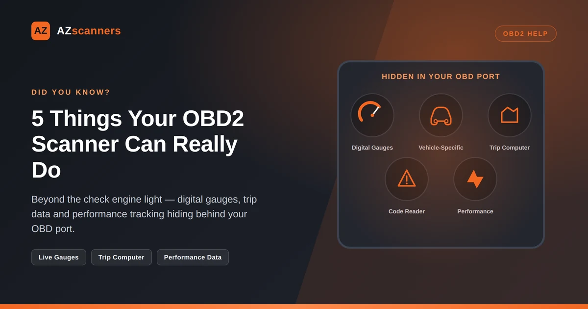 5 Things You Didn't Know You Could Access Through Your OBD