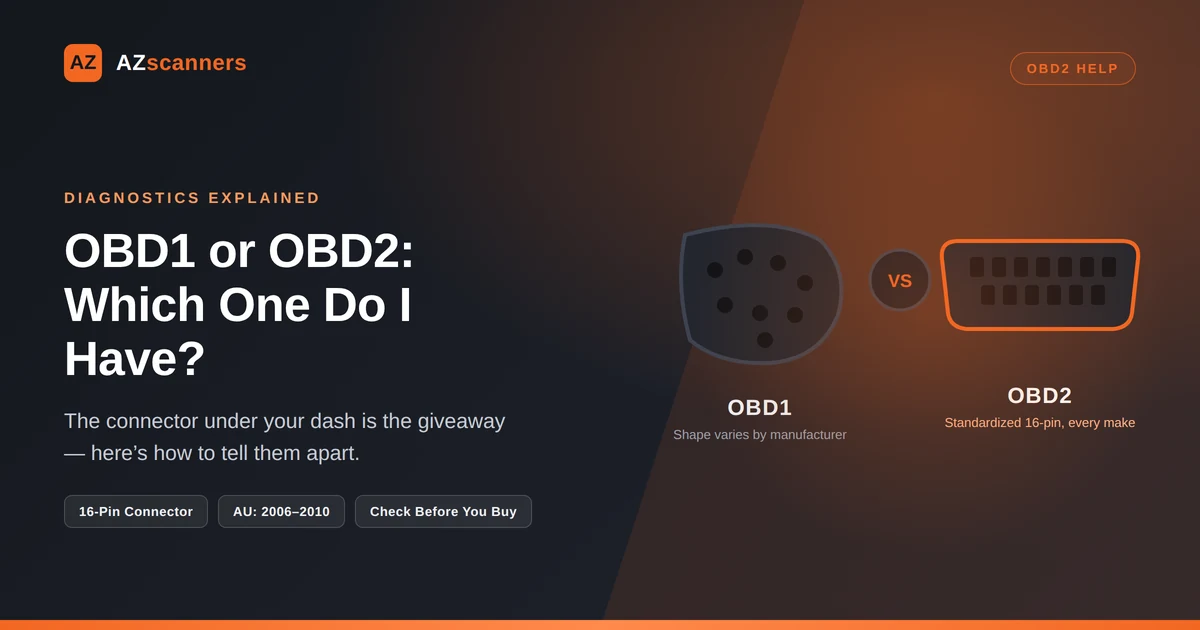 OBD1 vs OBD2: Which protocol does my vehicle use?