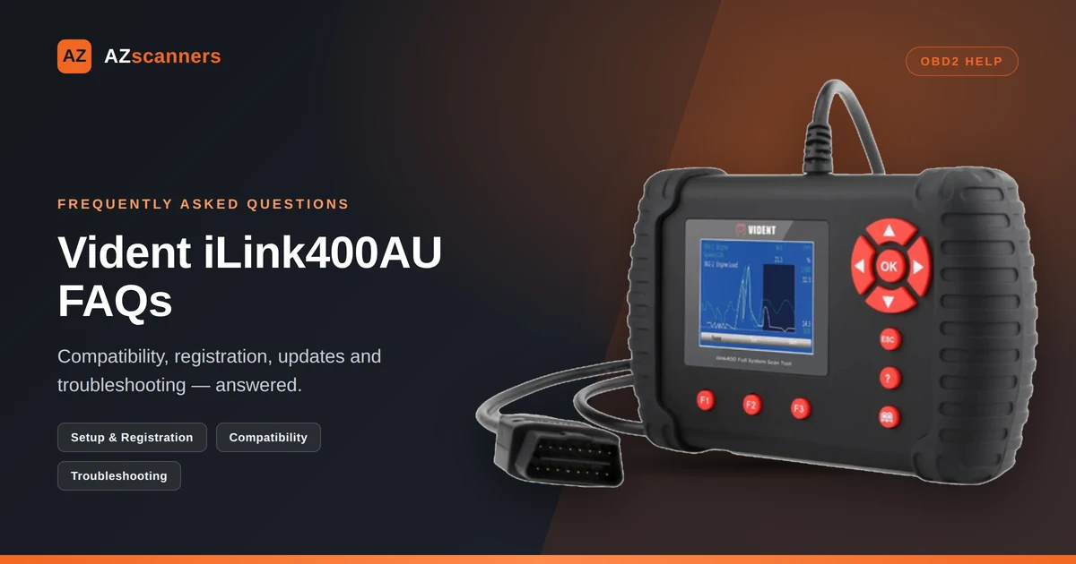 Vident i400AU FAQs